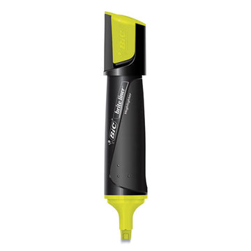 BIC® Brite Liner 3 'n 1 Highlighters, Yellow Ink, 3 'n 1 Chisel Tip, Black-yellow Barrel, Dozen freeshipping - TVN Wholesale